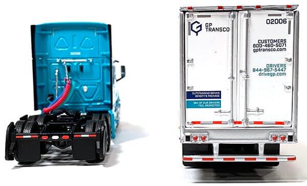 DCP by First Gear's 1:64th Scale 2018 Freightliner Cascadia "GP Transco"