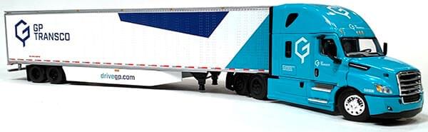 DCP by First Gear's 1:64th Scale 2018 Freightliner Cascadia "GP Transco"