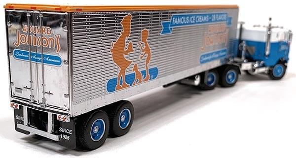 1:64th Scale White Freightliner COE with 40' Reefer Trailer "Howard Johnson's Ice Cream"