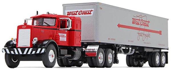 First Gear's 1:64th Scale Peterbilt 351 with Dry Van "West Coast Fast Freight"