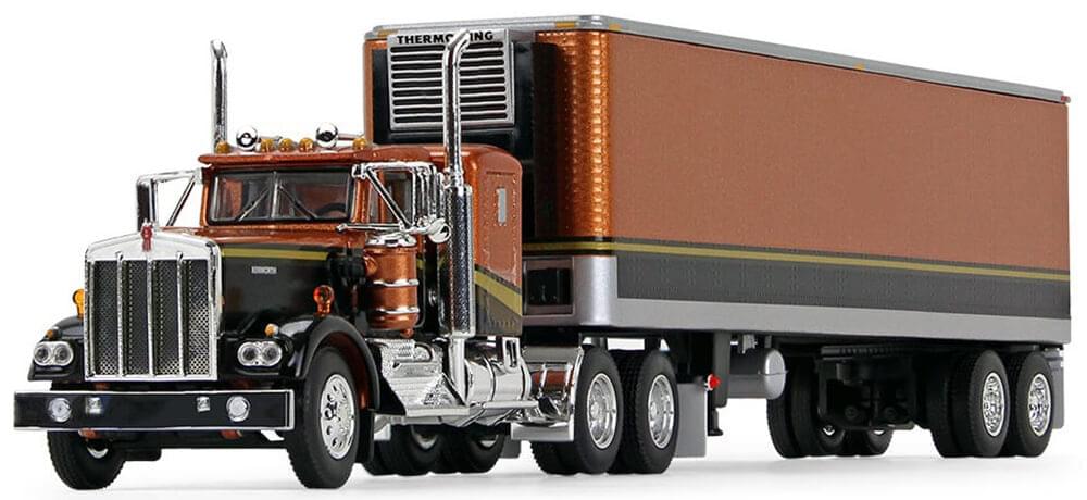 1:64th Scale Kenworth W900A Gold Nugget Signature Edition with 40' Reefer Van Trailer