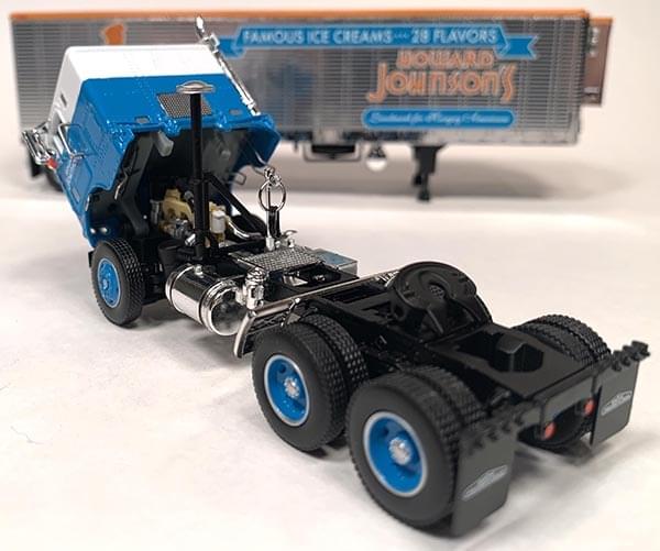 1:64th Scale White Freightliner COE with 40' Reefer Trailer "Howard Johnson's Ice Cream"