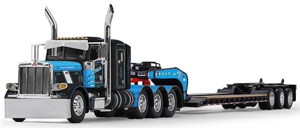 1:64th Scale Peterbilt 389 with Fontaine Magnitude Lowboy Trailer "Cappello Heavy Transport"