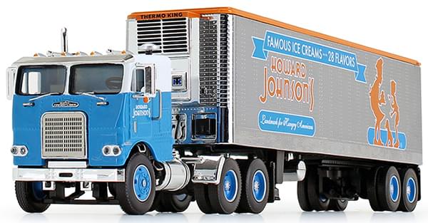1:64th Scale White Freightliner COE with 40' Reefer Trailer "Howard Johnson's Ice Cream"