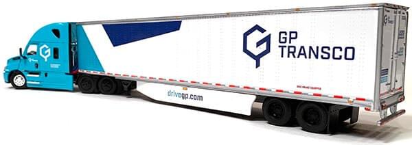 DCP by First Gear's 1:64th Scale 2018 Freightliner Cascadia "GP Transco"