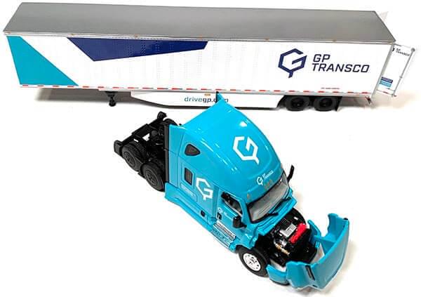 DCP by First Gear's 1:64th Scale 2018 Freightliner Cascadia "GP Transco"